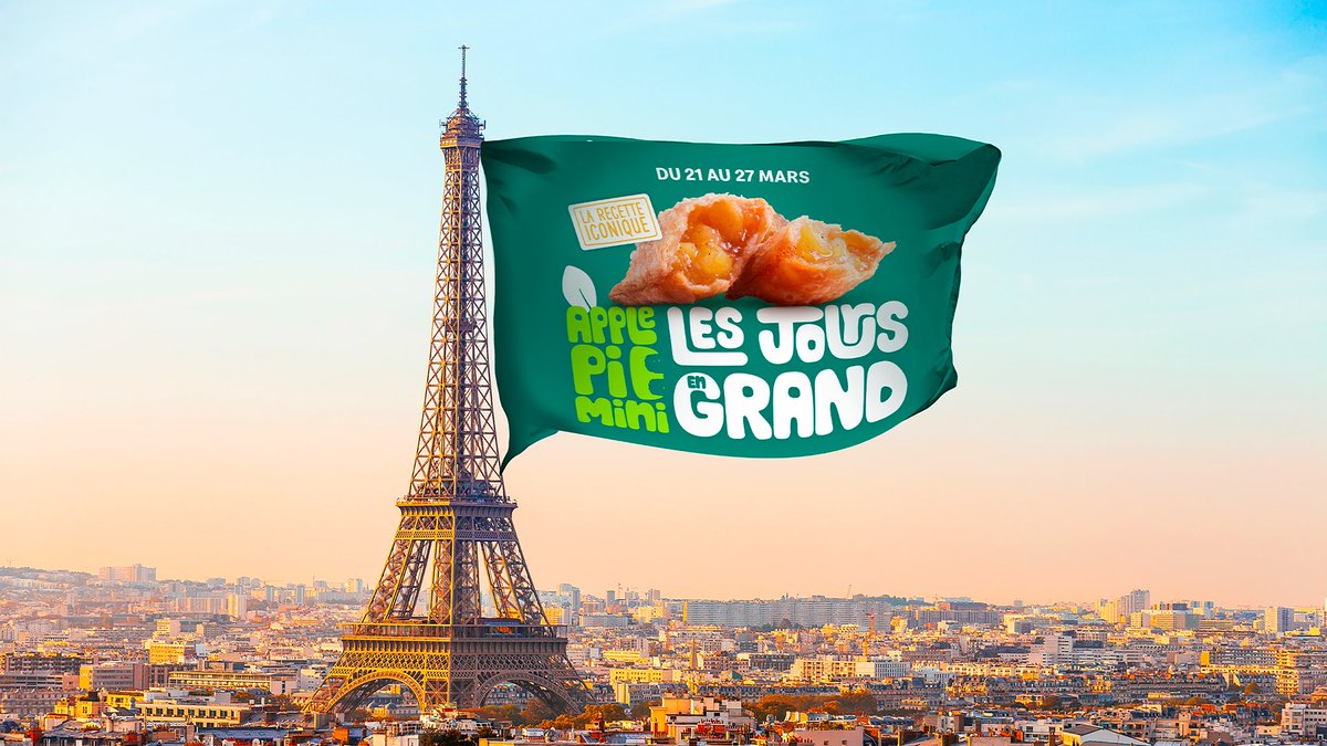 McDonaldsFrance's tweet photo. Promis, cette fois-ci il y en aura pour tout le monde 🙃.
Les #ApplePieMini frits reviennent du 21 au 27 mars ! https://t.co/2c2uk6Td37