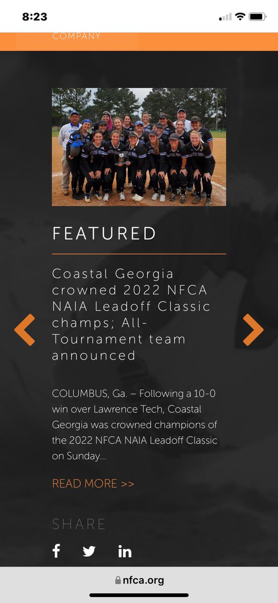 So excited to see how well Coastal Georgia is doing this year. I’m so proud to be able to call myself a future Mariner and I can’t wait to play with such an amazing team next year. <a href="/ccgaathletics/">Coastal Georgia Athletics</a>