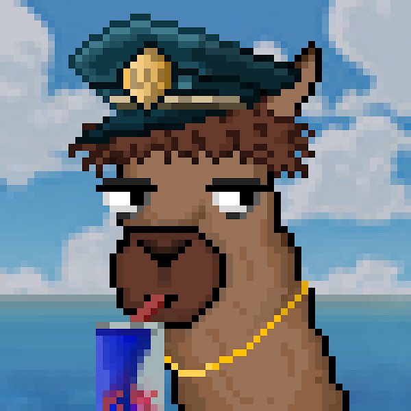 NFTnighthawk's tweet photo. @Llamaverse_ Why I’m Bullish AF on the @Llamaverse_

🦙 - Fully doxed, hardest working team in the NFT space. 

🦙 - Tools for Days

🦙 - More utility then Batman’s belt

Art is dope…peep my Red Bull, gold chain, police llama. He slays. 

@Pick1eRickNFT @KookzyNFT @StankETH @Crypto__Rhino https://t.co/okJkEGqgeC