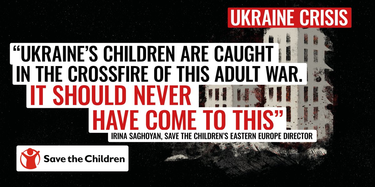 #Ukraine 
It's heartbreaking to get confirmation of another child killed in the hostilities.

A 6-year-old girl was injured in shelling at the port of #Mariupol on Sunday who medics could not save.

Up to 16 children have been reported now killed. We must #StopTheWarOnChildren.