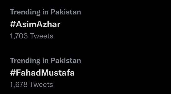 AsimObsessed's tweet photo. both are trending!! MashAllahh 😭♥️

KABHI MAI KABHI TUM
#FahadMustafa #AsimAzhar https://t.co/hj9AG4Oc5b