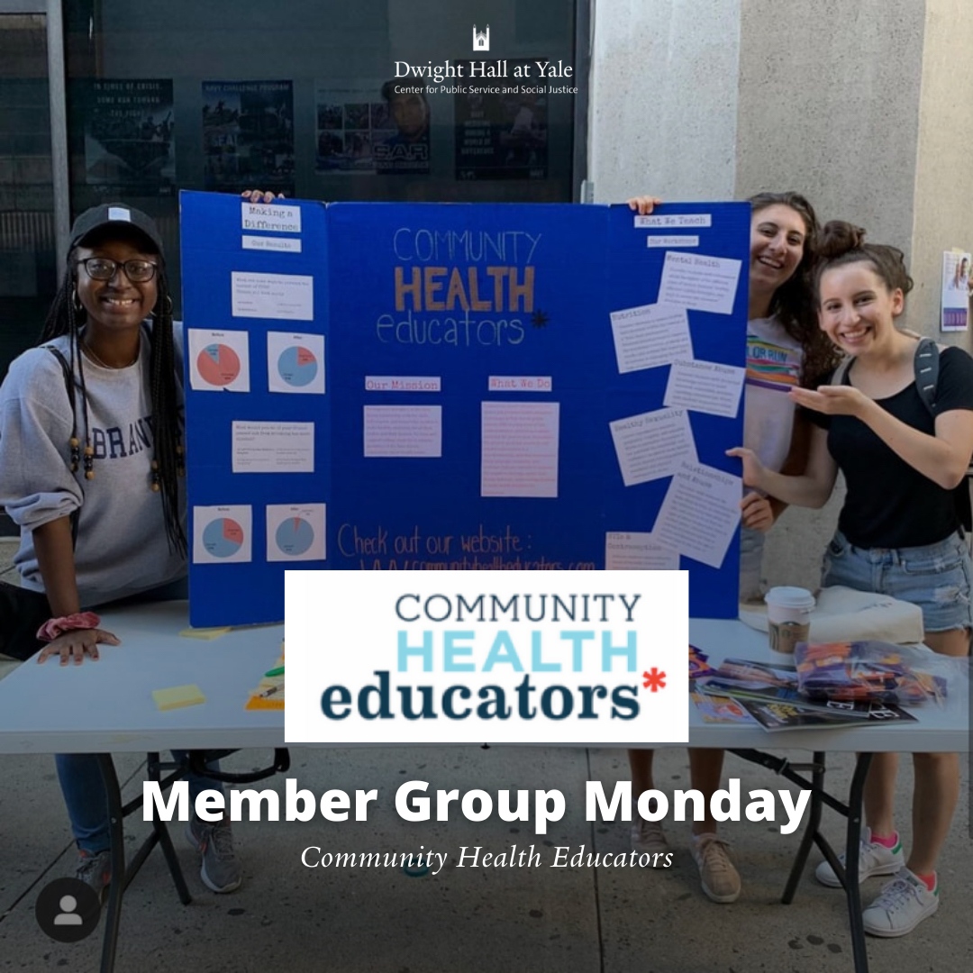 DwightHallYale's tweet photo. Community Health Educators (CHE) creates and presents health education workshops in New Haven public schools. CHE is comprised of Yale undergrads, providing unique potential for peer-to-peer discussions!
#MemberGroupMonday #ChangeHappensHere #DwightHall #yale https://t.co/7OvpzmKrpB