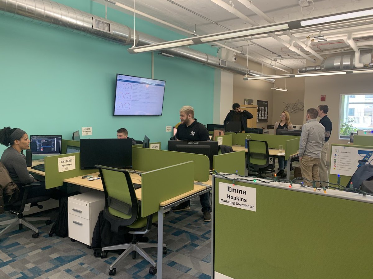 FITtech's tweet photo. We ❤️ hosting our FIT remote team members in Cleveland! People are visiting from four different states this week. 

#FITtechnologies #remote #dataservices https://t.co/LHLudTBW0T