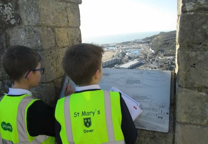 stmarysdover's tweet photo. Class 4, including Alfie Bear, had a superb time at Dover Castle - using our local environment to stimulate and enrich our learning! https://t.co/yHFdVR4MIb