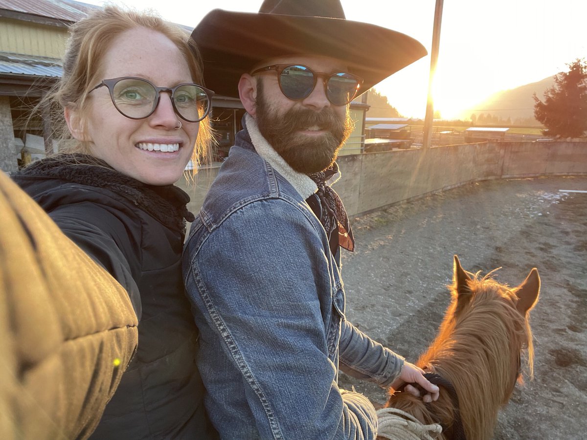 When the truck breaks down, take the next best set of… hooves? 😂 #datenight