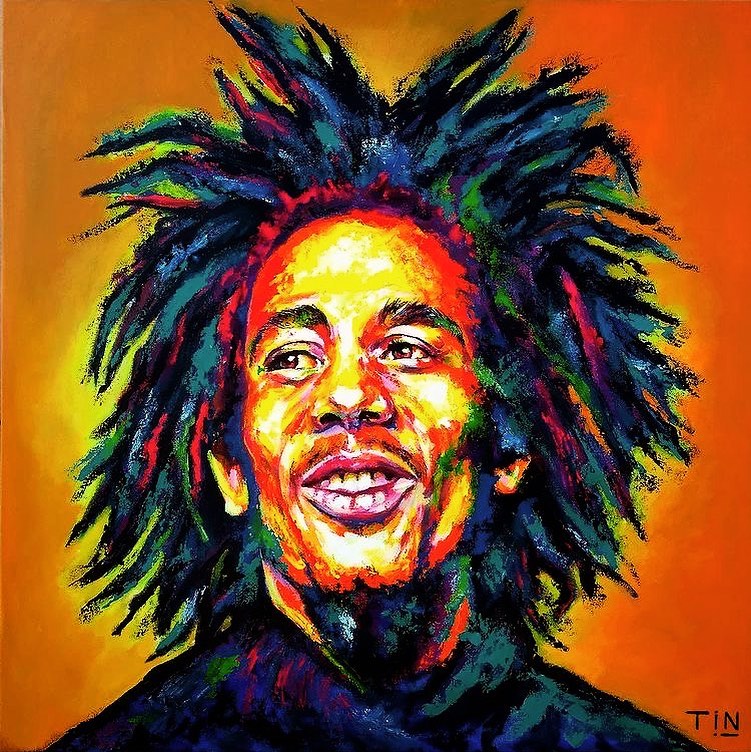 bobmarley's tweet photo. “God never made no difference between black, white, blue, pink or green. People is people, y’know. That’s the message we try to spread.” #bobmarley

🎨 by IG tin_rocktambulo (🇦🇷) #bobmarleyart https://t.co/Llh53G1y4J