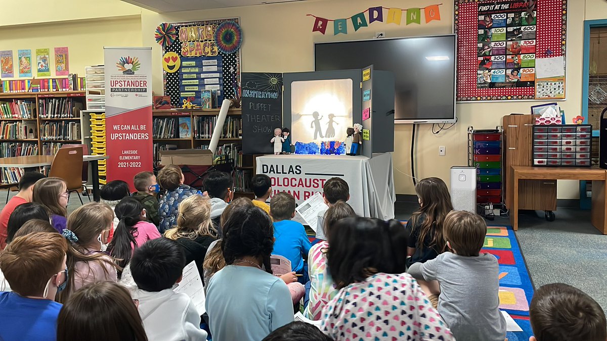 Lakeside 3rd graders being inspired by shadow puppets to be UPSTANDERS!!!
Thank you Dallas Holocaust and Human Rights Museum!!
#lakeside2122 #coppellisd #dallasholocaustandhumanrightsmuseum