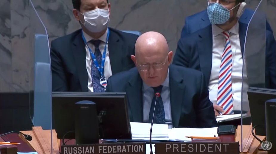 Russian Defence Ministry confirms that all peaceful citizens of Kyiv can leave the capital of Ukraine without hindrance via Kyiv-Vasilkov road which is open &amp; safe. This op doesn't impact critical civilian infrastructure: Russia representative at UNSC meeting on #RussiaUkraine