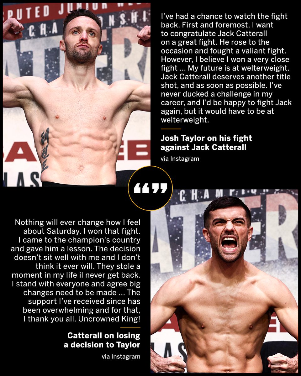 Josh Taylor is willing to run it back with Catterall but under one condition 👀  #TaylorCatterall