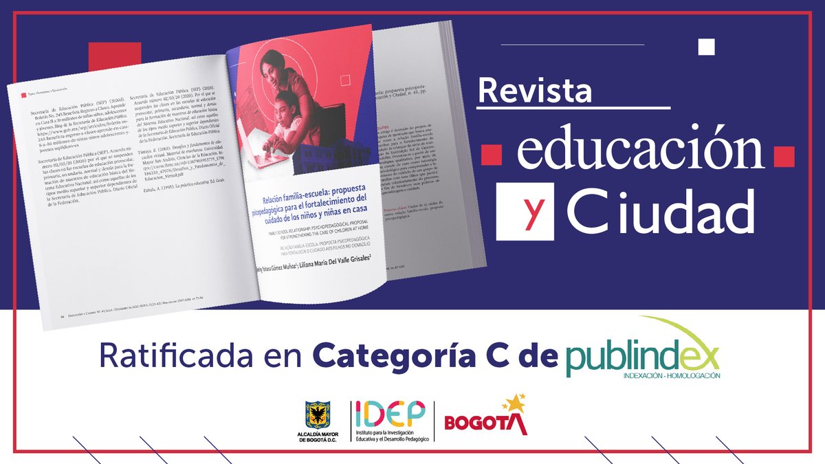 ¡Estamos felices! 👏 <a href="/MincienciasCo/">MinCiencias Colombia</a> ratificó la indexación de nuestra revista #EducaciónYCiudad en la categoría C de #Publindex por su gestión editorial, visibilidad e impacto local, nacional e internacional 🙌

Conoce los detalles aquí 👉 bit.ly/RevEyC