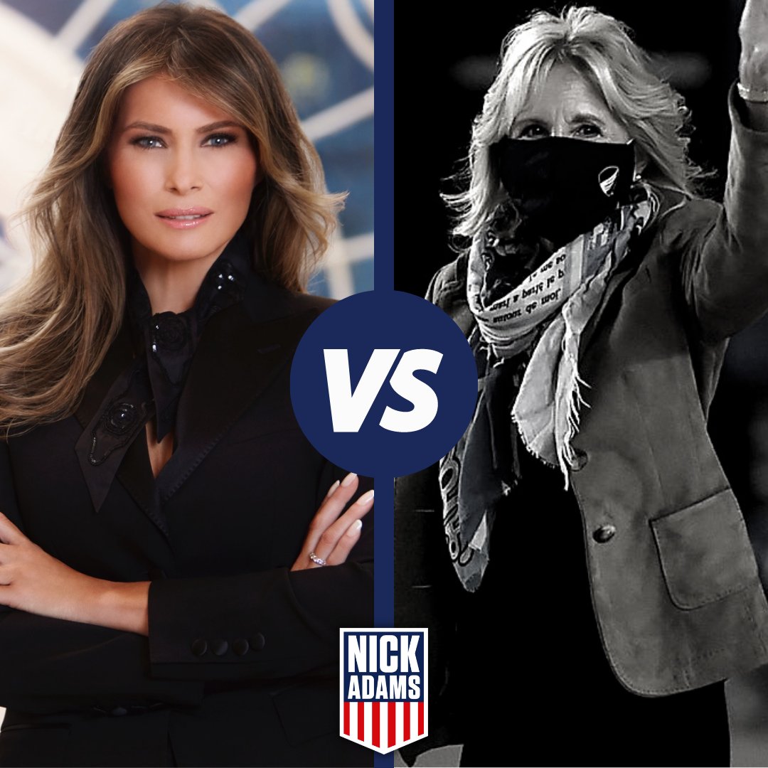 NickAdamsinUSA's tweet photo. Make your pick for the better First Lady

♥️ for Jill Biden
🔁for Melania Trump https://t.co/urqxWMUQhv