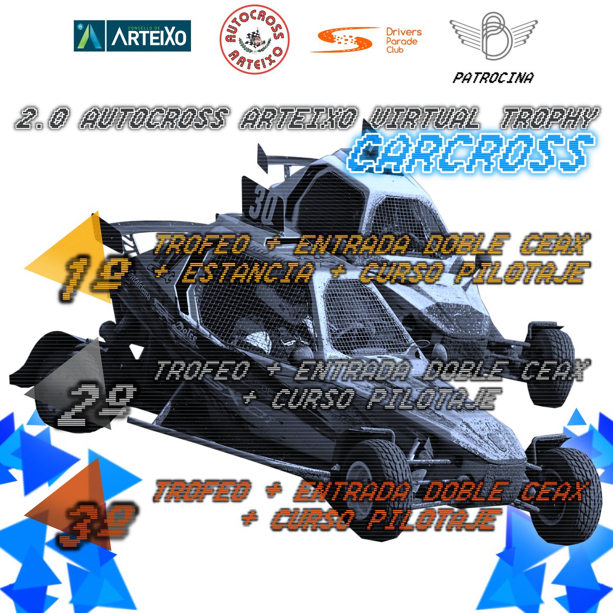 PAarteixo's tweet photo. Quieres vivir la increíble sensación de recibir un trofeo en el podio de “La Catedral” apúntate al Autocross Arteixo Virtual Trophy! 

Toda la info 👇👇

https://t.co/3OdwM9ygFz

#autocrossarteixo #AAvirtualTrophy 
@ArteixoOficial https://t.co/tvolfRpxDw