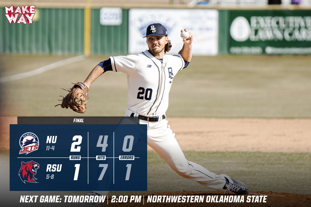 RSUHillcats's tweet image. Hillcats fall in series finale against Newman. Nathan Chase gave up four hits, two runs, and had eight strikeouts over 8.1 innings. The Hillcats look to bounce back tomorrow when they take on Northwestern Oklahoma State.

#MakeWay