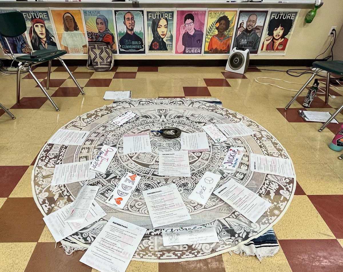 We love building with educators committed to their own growth as they deepen their Ethnic Studies pedagogical practices. This work is sacred. #ethnicstudies #aep #tezcatlipoca #heartwork #inlakech