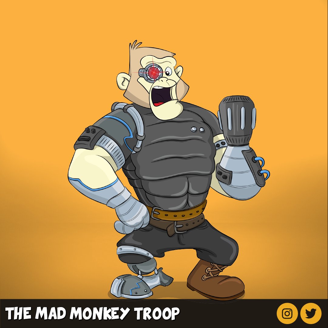 TMadMonkeyT's tweet photo. GM, time for a look at some more Hank's! So far I've only been showing complete themes, wait until you see the crazy mix matches you could get!

#NFTs #TMMT #TheMadMonkeyTroop #NFTProject #daddaughterproject #NFTCommunity #monkeyfam https://t.co/6Ta5AhK5gi
