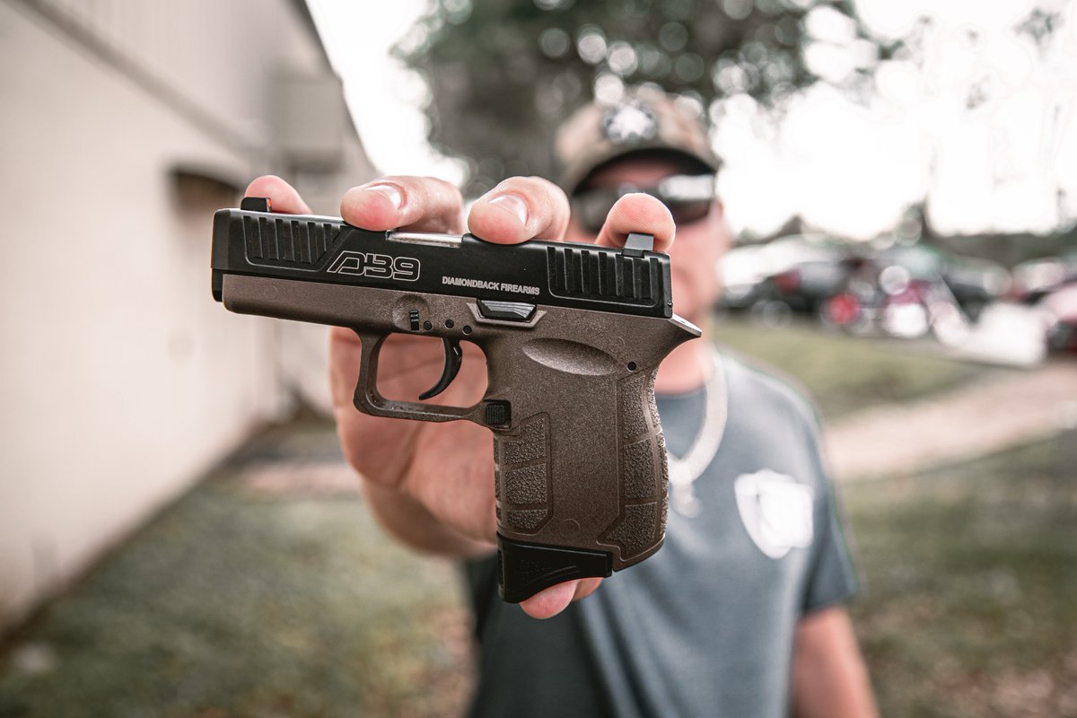 DBFirearms's tweet photo. The DB9 just hits different in Midnight Bronze. 🔥 #DiamondbackFirearms #Generation4DB9 #MidnightBronze https://t.co/83bk1Z3Qum