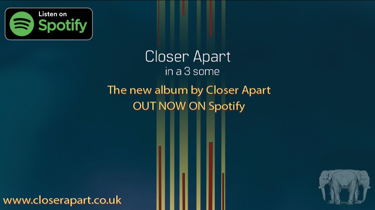 If you like listening to music in company or solo check out the new album in a 3-some by Mick Ford &amp; Robert Hickson CLOSER APART now on Spotify: ow.ly/FNZv50I6oR6