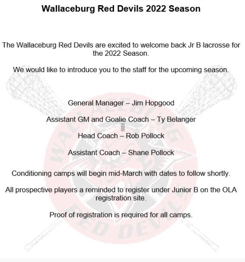 Wallaceburg Red Devils tweet media