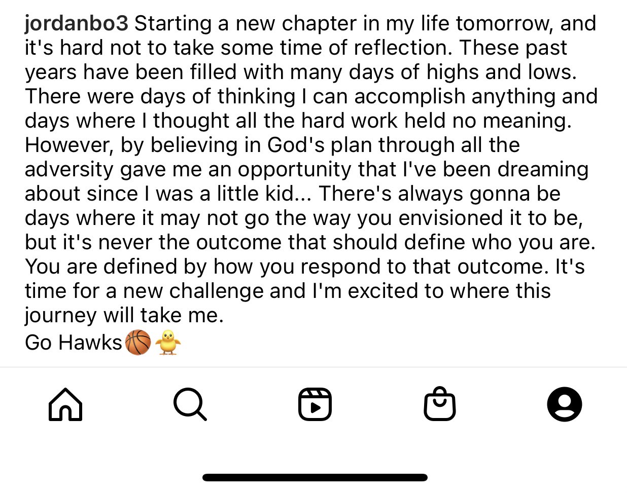 Jordan Bohannon on Twitter "Before senior night, wanted to pass along