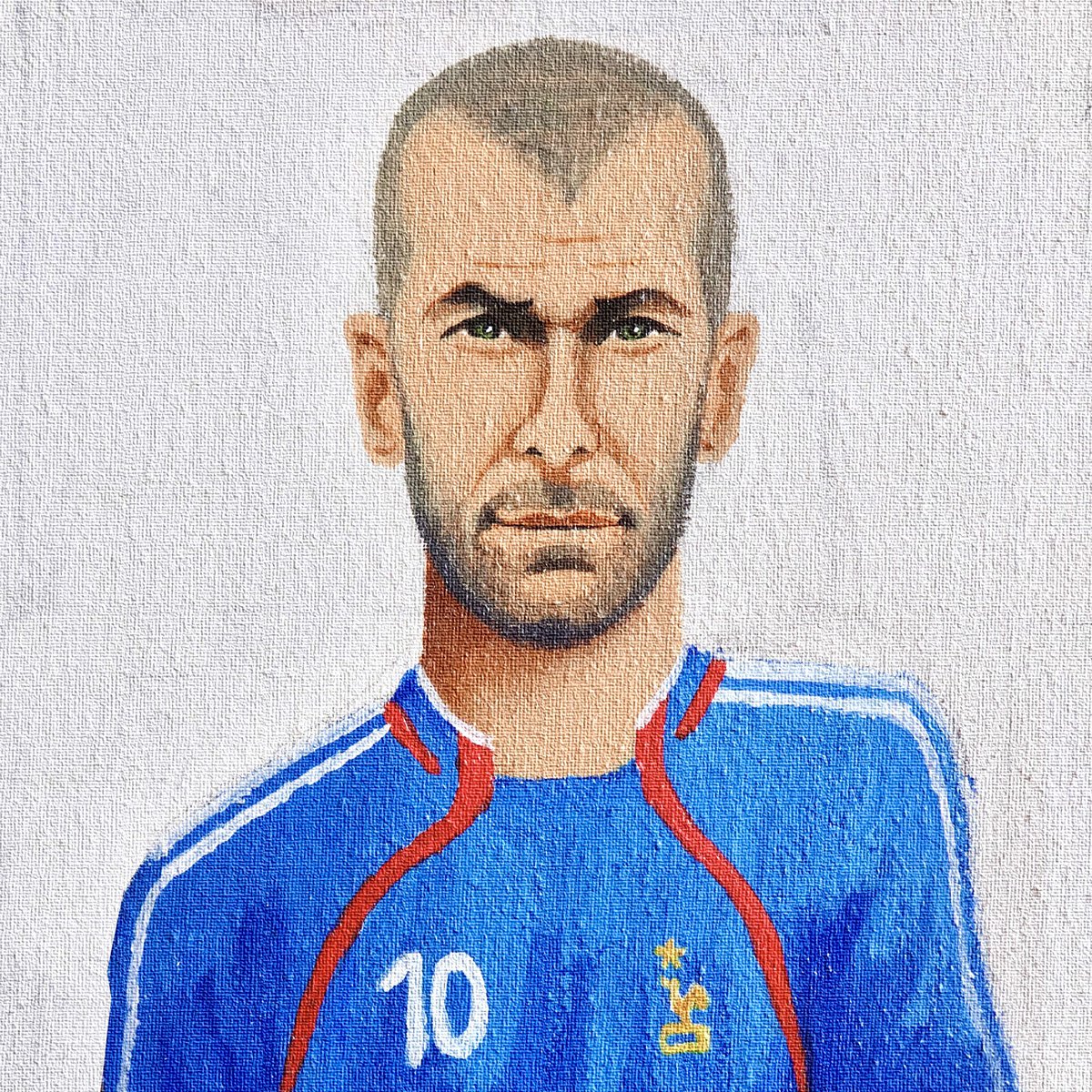 Hi, it’s my first #NFT on <a href="/opensea/">OpenSea</a> 

Kings of soccer: Zidane’s face - Acrylic painting 

#NFTCommunity #ArtistOnTwitter 
#NFTfamily #NFTs 

opensea.io/assets/matic/0…
