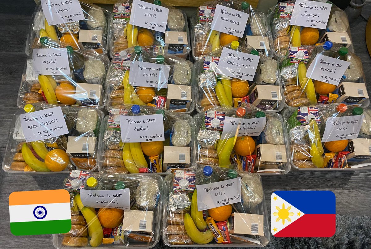 missajpinay's tweet photo. A day of new beginnings!!! CONGRATULATIONS to our OSCE passers! And WELCOME to our new cohort of 14 IENs. #UHMBT #Filipino #Indian #IRPB #welcomehamper #madebymyworkforceathome https://t.co/y74wBfwQxC