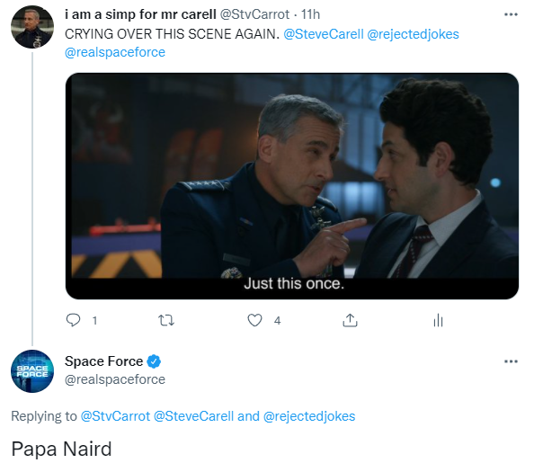 i am a simp for mr carell tweet media