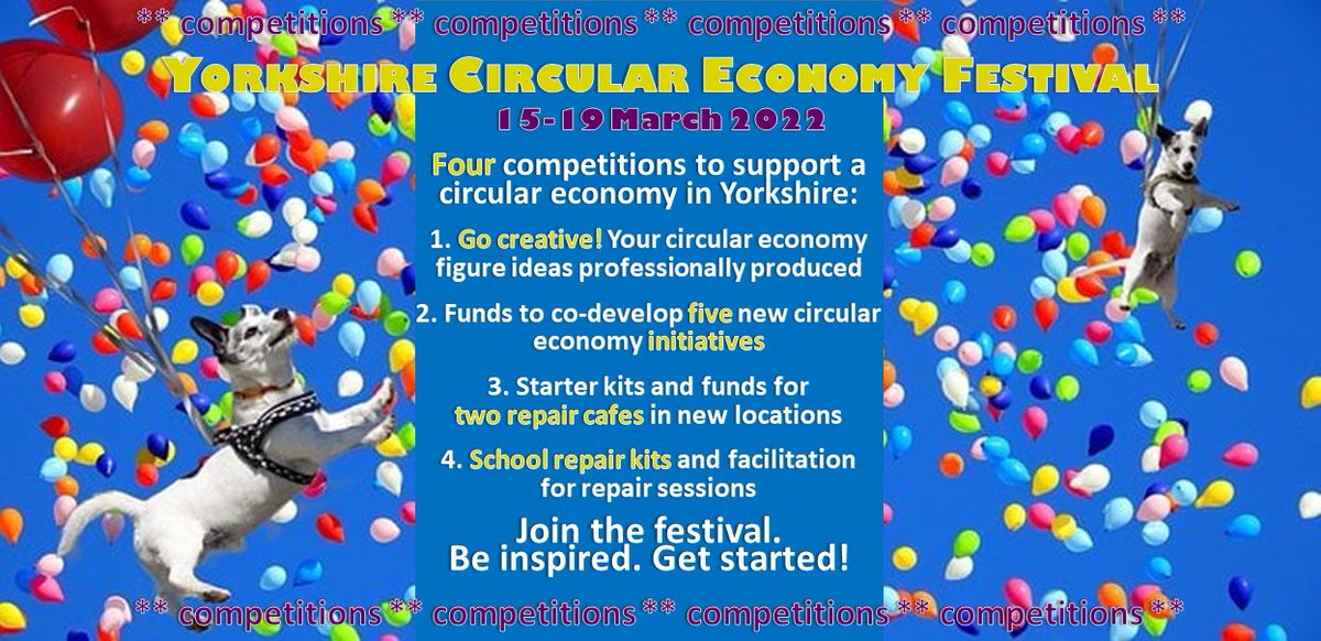 📢It's competition time! We're running 4⃣ competitions to support a #CircularEconomy in #Yorkshire. Join the #YCEF22 to find out more: eventbrite.co.uk/e/yorkshire-ci…