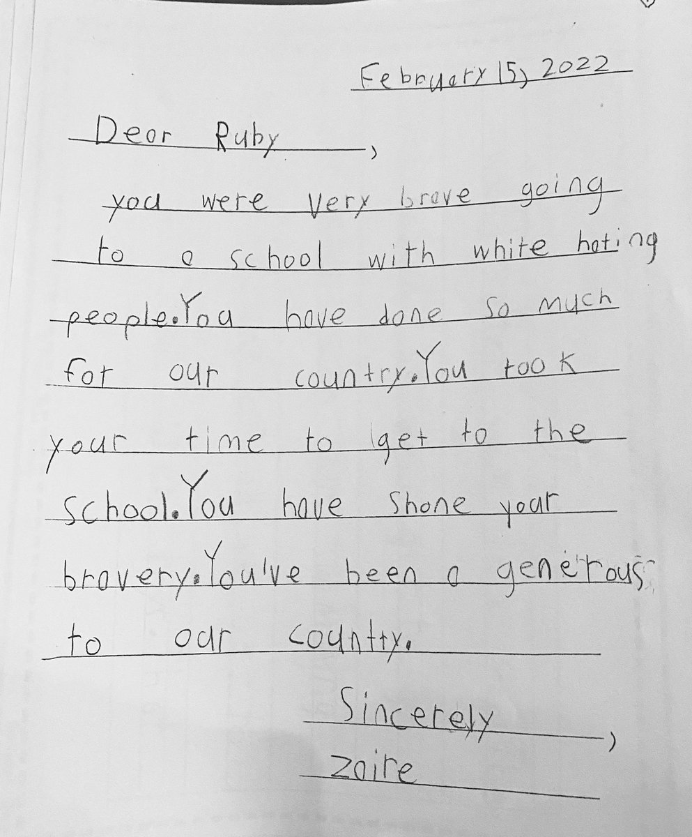 DisruptivPeace's tweet image. On this last day of #BlackHistoryMonth… 

#DearRuby #outofthemouthsofbabes #RaisingConsciousKids #CriticalRaceParenting