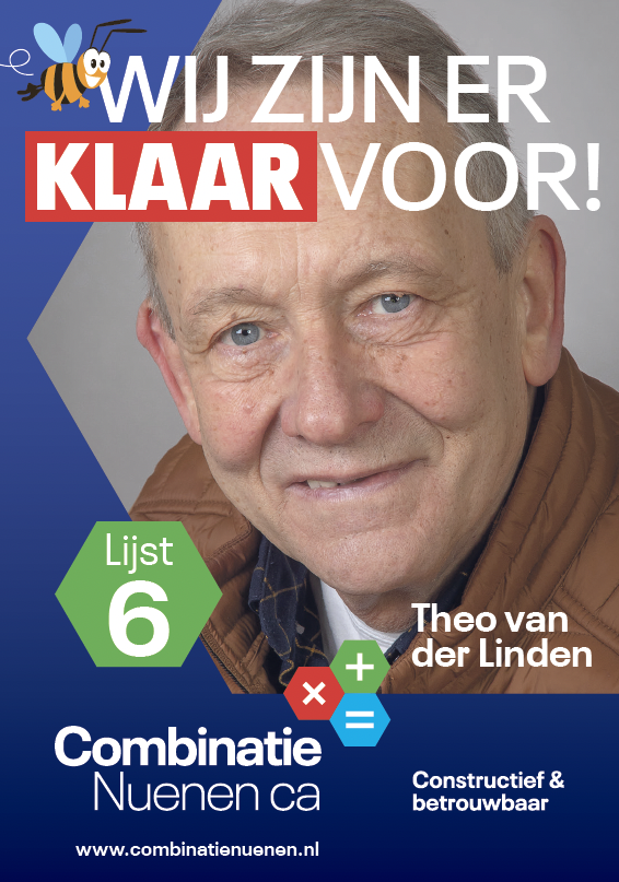 Theo maakt zich sterk voor de inwoners die in de verdrukking raken. Op hem kun je rekenen!