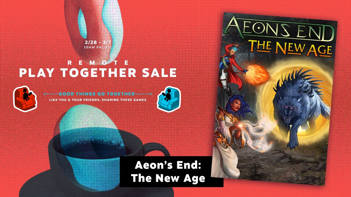 handelabra's tweet photo. Aeon's End #TheNewAge is now available as DLC on Steam and via in-app purchase on mobile! Expand your game with new mages, nemeses, treasure, and an all new expedition mode 🤩 PLUS snag it at a discount now during the #RemotePlayTogetherSale
https://t.co/qwO4XvRmEa https://t.co/3d3nGzY4gb