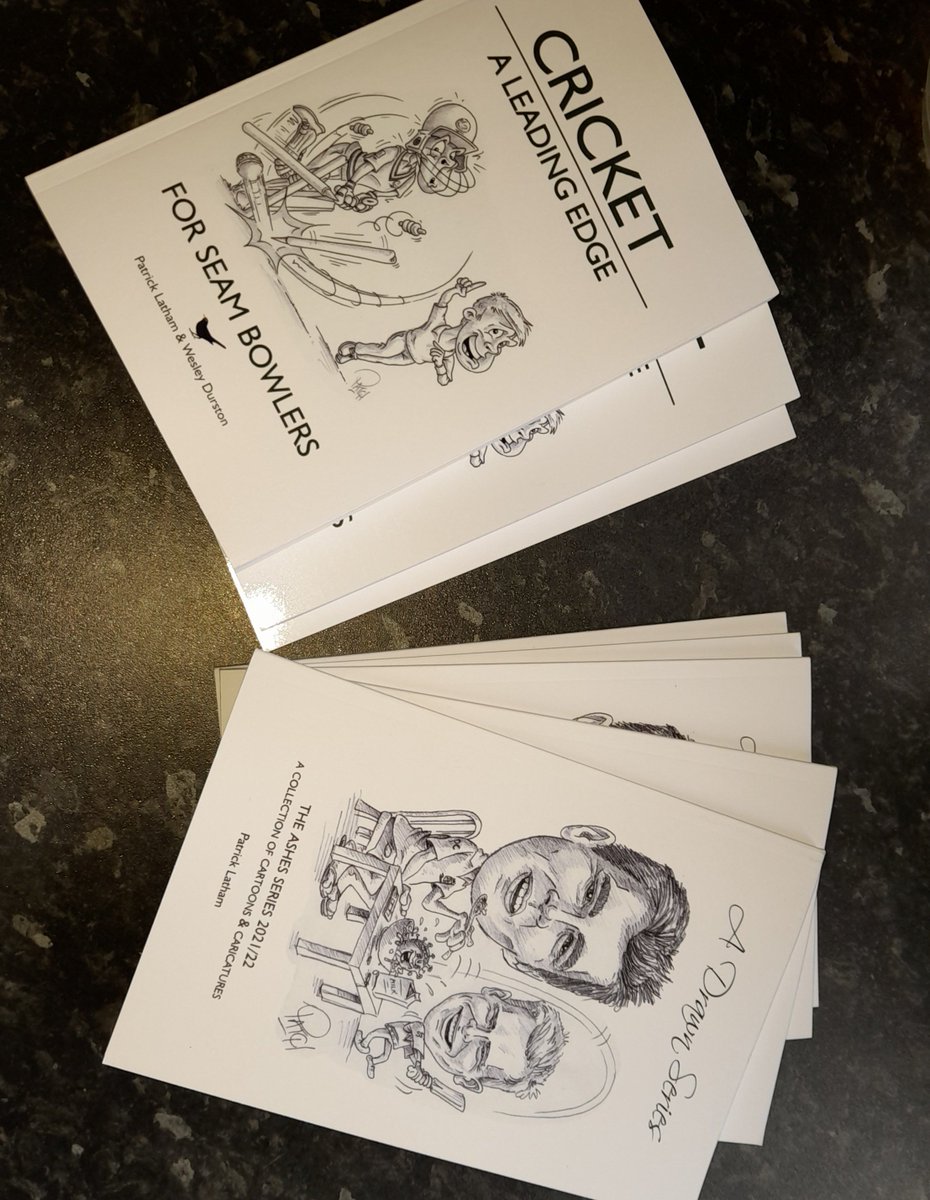 aLeadingEdge1's tweet photo. They're here...! 🥳 🏏 
Link in bio..
#adrawnseries
#aleadingedge
#bypatch
#cricketbook https://t.co/Qug0BkPH7b