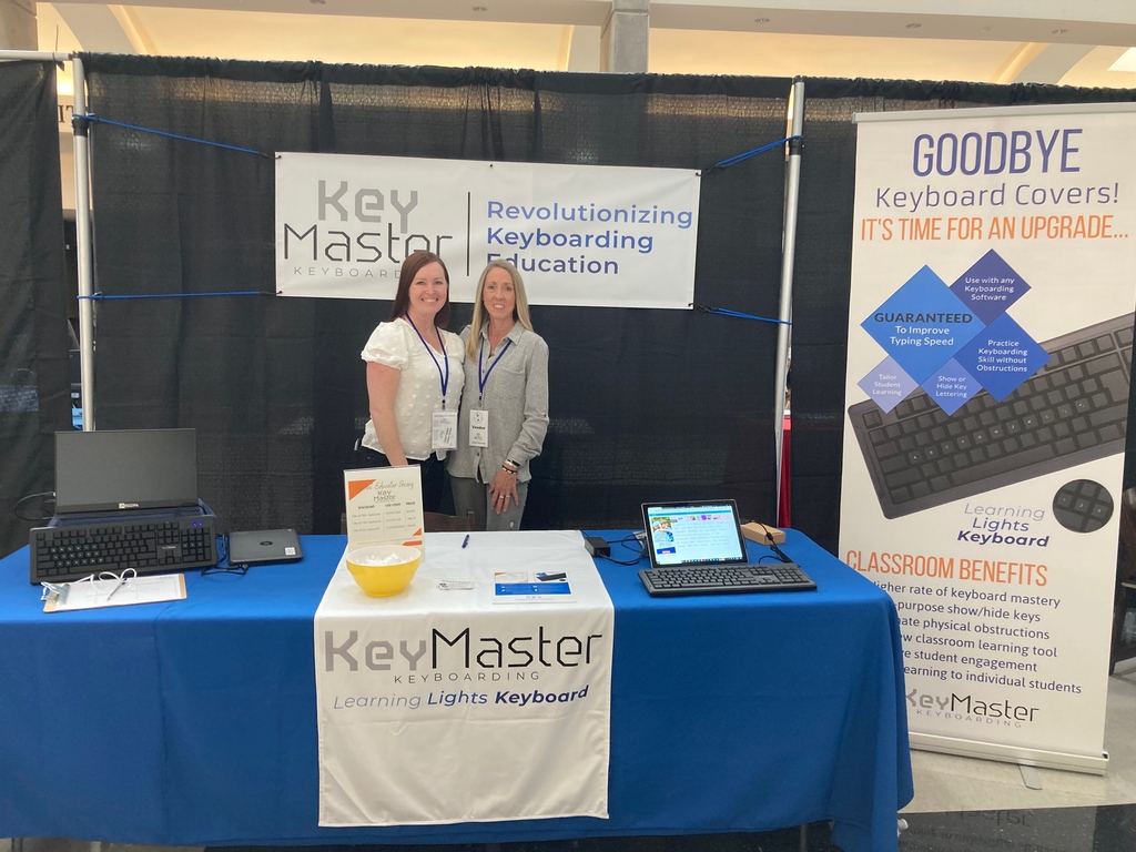keymasterboard's tweet photo. We had a great time attending the UACTE and the WBEA in February!  Our focus is to raise awareness for the importance of strong keyboarding programs. We want our students to develop strong typing skills and our Learning Lights Keyboards are designed to do just that! https://t.co/agS99dJIPl