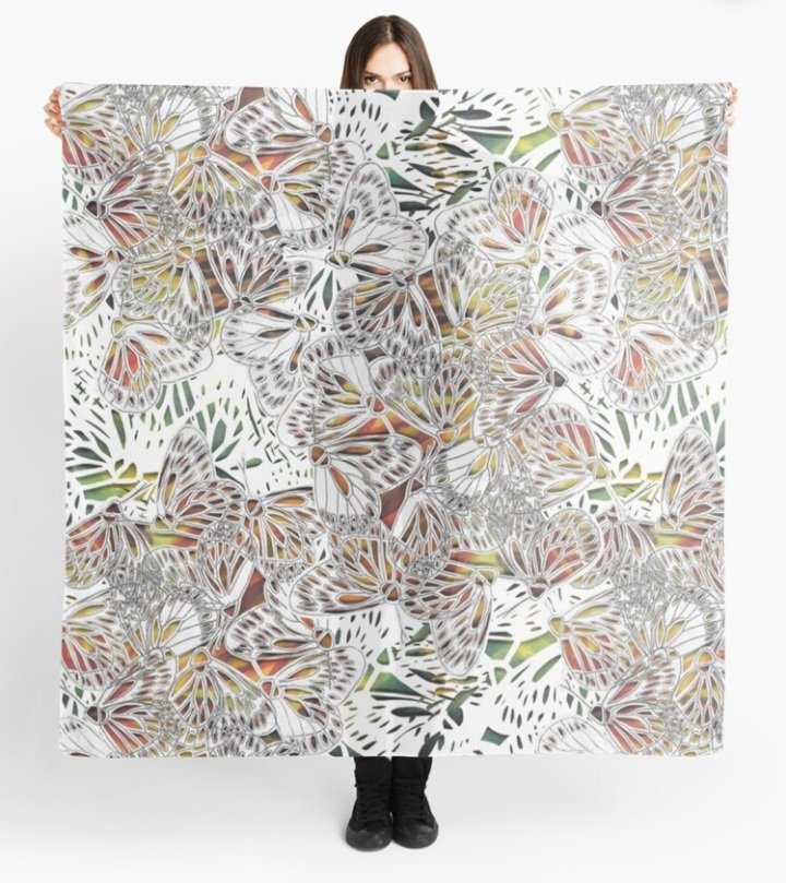 Patternation's tweet photo. For a limited time only get 20% OFF absolutely everything on my @redbubble shop including #homeware, #accessories, #stationery and #gifts. Use code 20FLASH20. 
Pattern of the day - Paper Butterflies from my Life On Earth Collection.🦋
Visit https://t.co/NHt1WBUYNj to shop! #offer https://t.co/i5n3dIuFBH