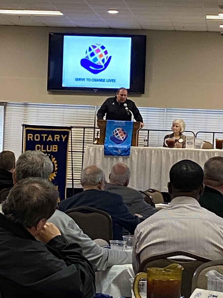 walterchill's tweet photo. Dothan High Head Football Coach Jed Kennedy speaking to Dothan Rotary @CoachKennedyFB @DothanFB @DWolves_Radio #dothanhigh #dothanwolves https://t.co/bnuQIQffGw