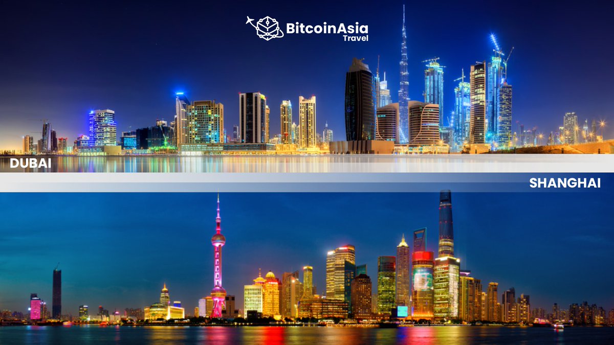Skyline is the epitome of the development of any country. What do you like  the most - The Skyline of Shanghai or Dubai? #BTCA #bitcoinasia #uae #btca  #bitcoinasia #crypto #cryptocurrecy #CryptocurrencyNews #Bitcoin #