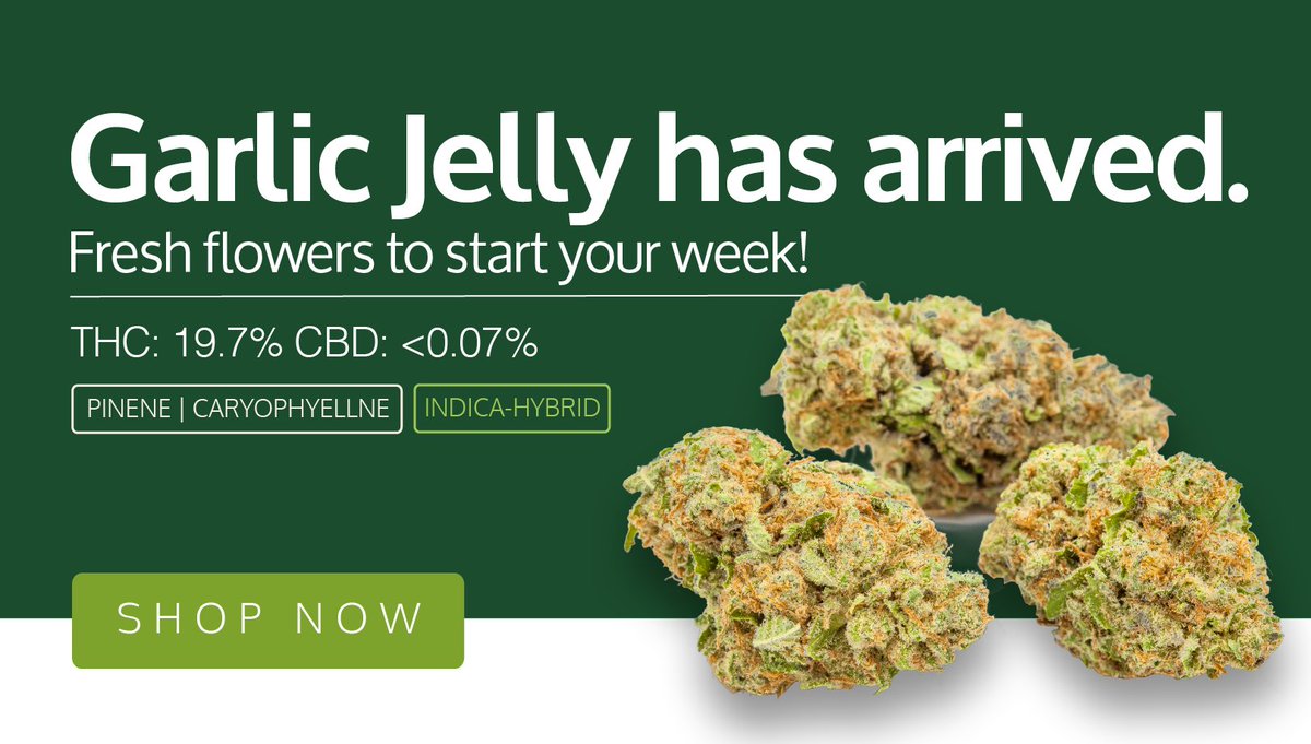 🚨 NEW STRAIN ALERT 🚨 | Garlic Jelly just released! Available at Canna Farms Medical: bit.ly/3pQHNJ1