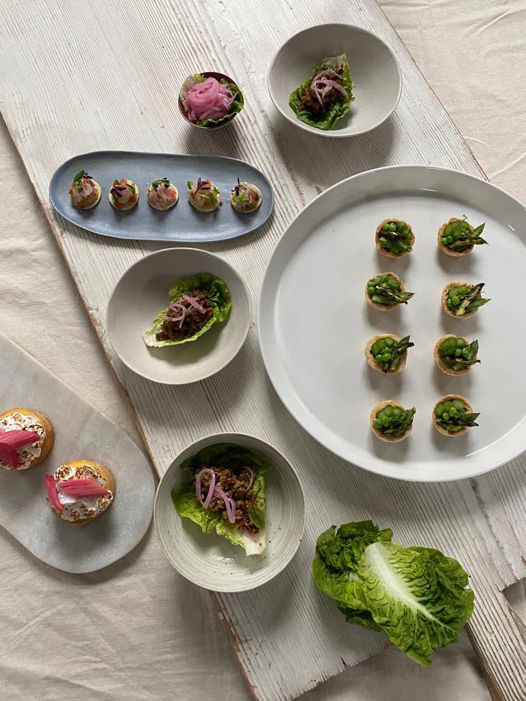 BTS shooting our spring summer menu #catering #food #london