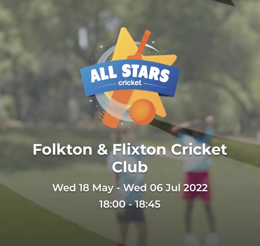 Folkton & Flixton CC (@fandfcc) on Twitter photo Please visit the <a href="/allstarscricket/">All Stars Cricket</a> website to book your place for the coming summer <a href="/FandFCC/">Folkton & Flixton CC</a> Please visit the <a href="/allstarscricket/">All Stars Cricket</a> website to book your place for the coming summer <a href="/FandFCC/">Folkton & Flixton CC</a>