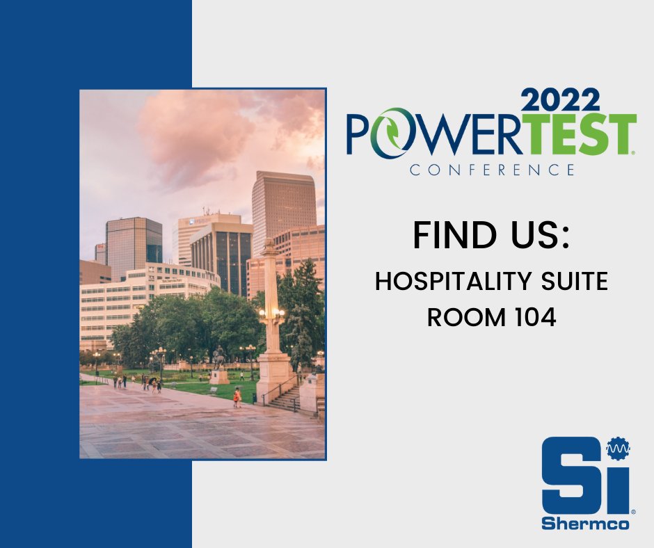 shermco's tweet photo. At @NetaWorld #PowerTest? Don’t miss our hospitality suite (Room 104) tonight for a great time with #TeamShermco! https://t.co/TpxQu0hsFu