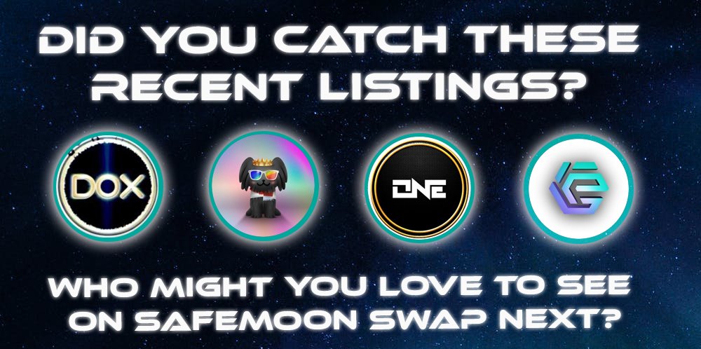 SafeMoon (@safemoon) on Twitter photo Did you catch @DoxedOfficial_, <a href="/puli_inu/">Puli_inu</a>, <a href="/one_immortl/">ONE Immortl App</a> and <a href="/RealEmpireToken/">Empire Token</a> joining the #SAFEMOONSWAP? ๐
Find these projects & more on the SWaP and #SAFEMOONWALLET today! swap.safemoon.net
You can also find them in our #SAFEMOON partner portal at safemoon.net/partners/list/โฆ Did you catch @DoxedOfficial_, <a href="/puli_inu/">Puli_inu</a>, <a href="/one_immortl/">ONE Immortl App</a> and <a href="/RealEmpireToken/">Empire Token</a> joining the #SAFEMOONSWAP? ๐
Find these projects & more on the SWaP and #SAFEMOONWALLET today! swap.safemoon.net
You can also find them in our #SAFEMOON partner portal at safemoon.net/partners/list/โฆ