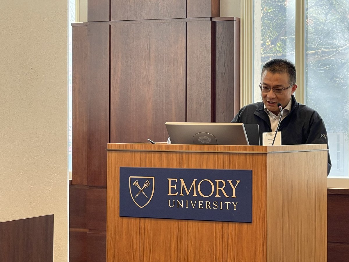 emory_research's tweet photo. Today’s #ConstructiveCollisions event continues with final lightning talks from Dr. Xiao Hu, Dr. Lars Ruthotto,Dr. Razieh Nabi, and Dr. Donald Lee. https://t.co/0xr5wsr1Vr