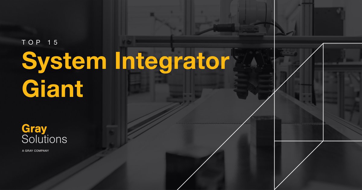 lifeatgray's tweet image. Gray Solutions, a Gray company, is proud to be named a Top 15 System Integrator Giant by @ControlEngTips! 

Read more about this recognition: ow.ly/GkBc50I6auF. #Solutioneers