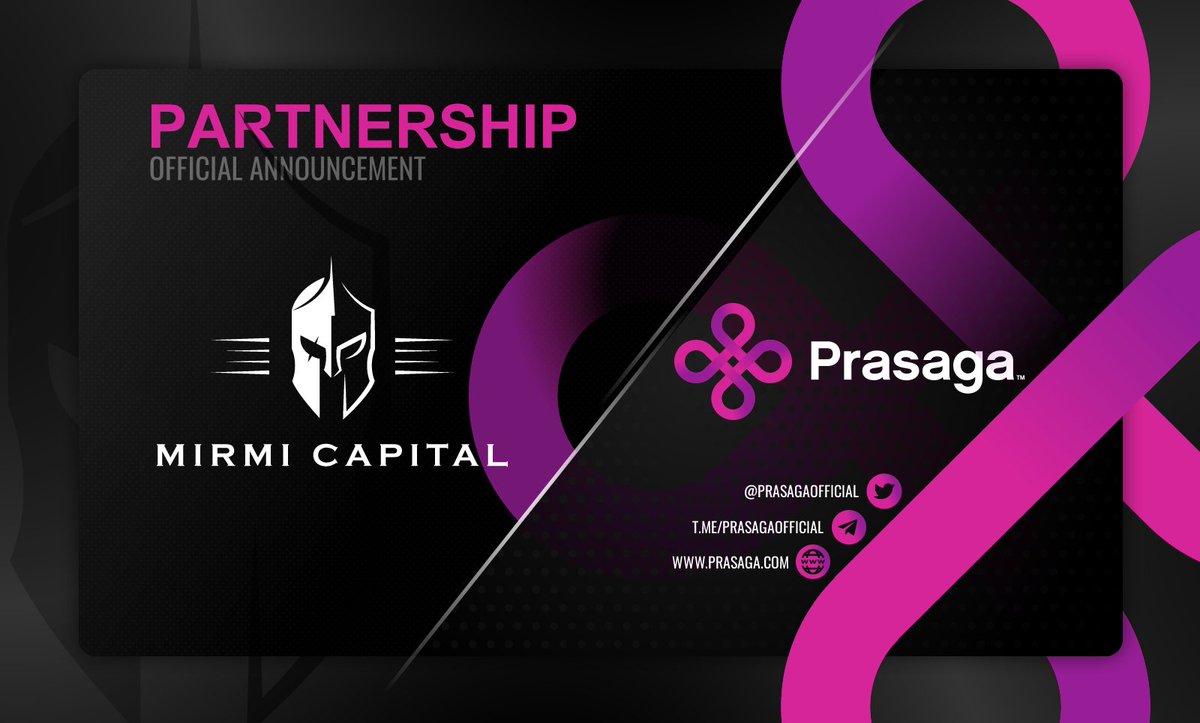 MirmiCapital's tweet photo. ❗️ Partnership Announcement ❗️

🔥 Mirmi Capital is excited to announce our latest partner @PrasagaOfficial 🔥

🔝World's First Truly Global Operating System Running on a Single Layer Blockchain🔝 https://t.co/7S89E7OGGy
