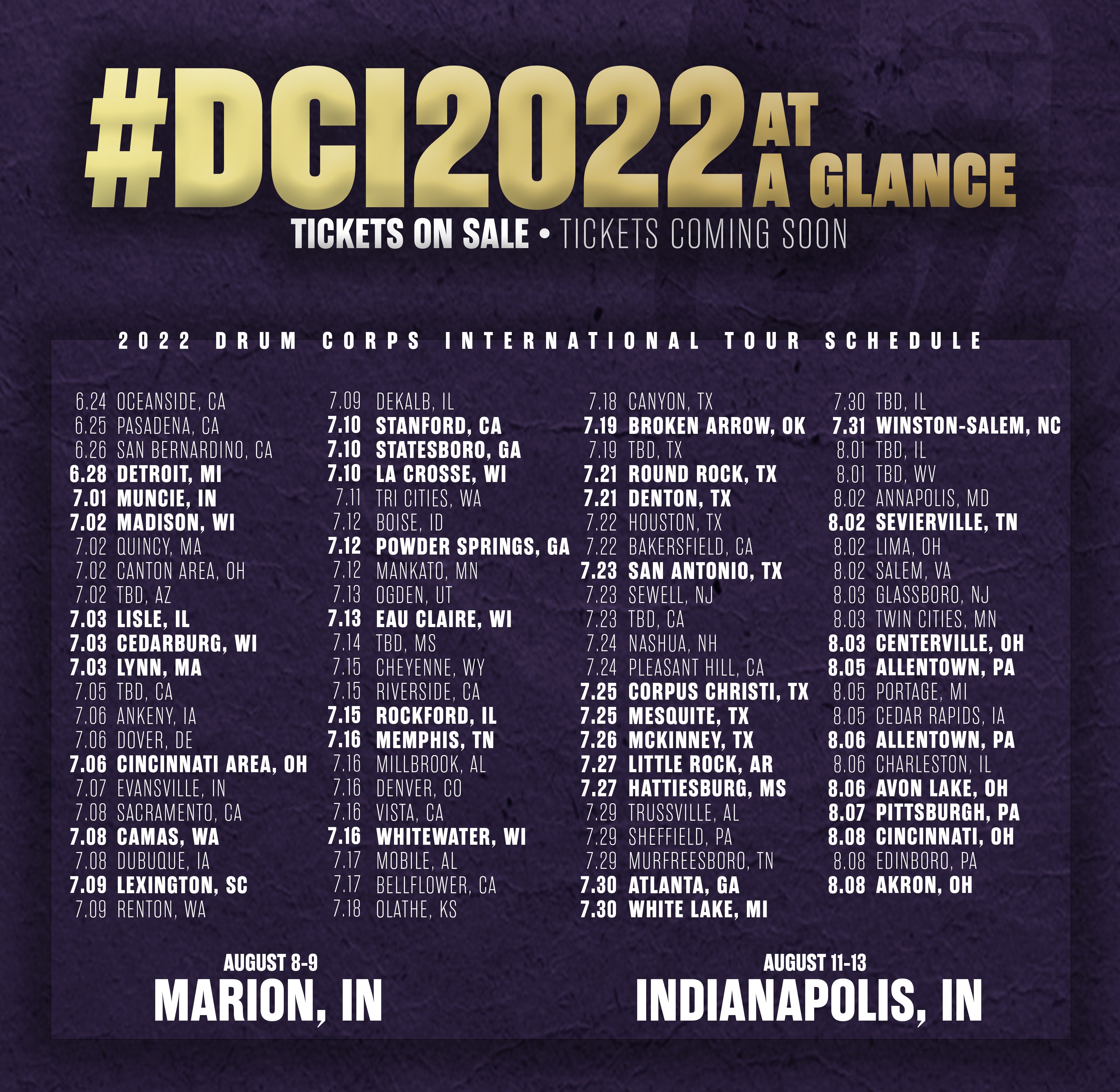 Dci 2022 Tour Schedule Eiqdpzd-_Uiwem