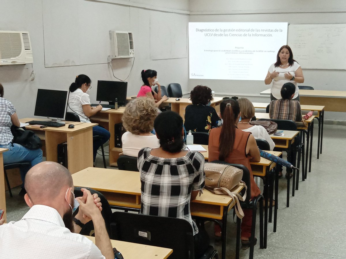 Debate importante sobre la #visibilidadcientifica en <a href="/UCLVCU/">UCLV 🇨🇺</a>. Esta vez desde las #revistascientíficas. Las recomendaciones para mejoras fueron desde el #proyectodevisibilidadcientífica 
 <a href="/SICTESA/">SICTE S.A.</a> <a href="/DictUclv/">DICT.UCLV</a> <a href="/MJosefaPeralta/">Maria Josefa Peralta González</a> <a href="/mosvaldo/">Manuel Osvaldo</a> <a href="/CiUclv/">Departamento CI-UCLV</a> ✍️✍️✍️