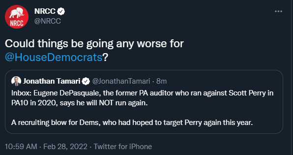banditelli's tweet photo. They could have a leader of their party backing the invasion of Ukraine?
Anyway @price_laborecon is #PA10's only possible savior. #RunWonkRun https://t.co/4xJq22GZkz