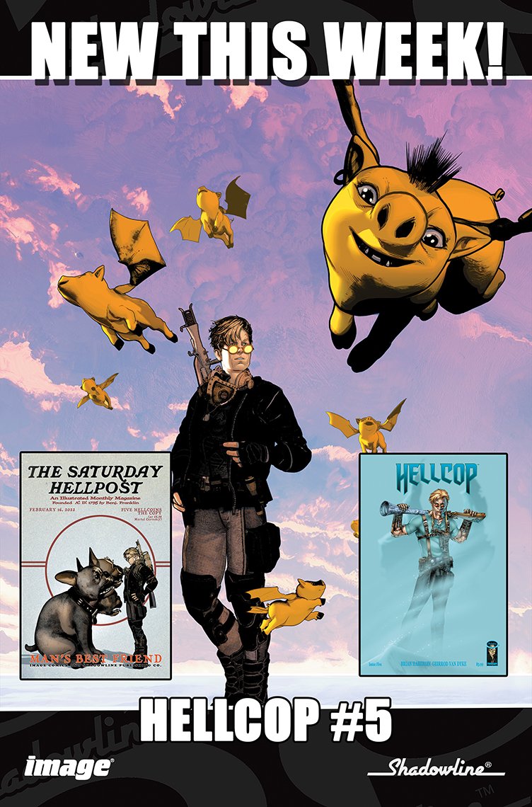 ShadowlineComic's tweet photo. NEW THIS WEEK: HELLCOP #5 https://t.co/AXO3D2cqG8