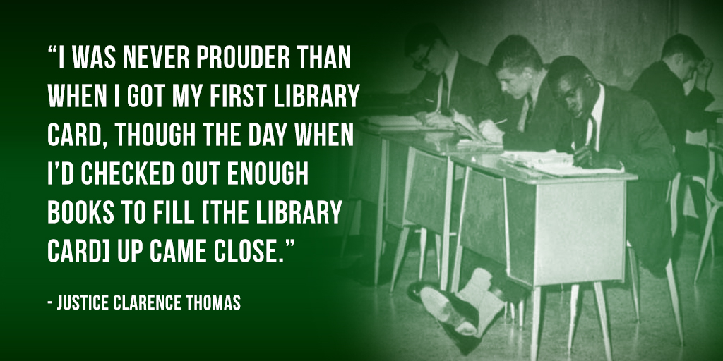 March is #NationalReadingMonth. In his memoir, Justice Thomas, raised in an impoverished home, recalls how childhood visits to the local library changed his life. #CTwisdom