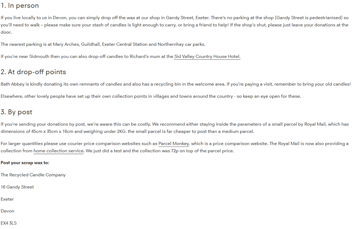 thisisfreegle: We love this!
Find out how you can #recycle your wax remnants (used candles) here
therecycledcandlecompany.co.uk/blogs/blog/how…
<a href="/RecycledCandles/">Recycled Candle Co</a> 

#GoodToKnow 
#ZeroWaste
#CircularEconomy  #freeglehertford