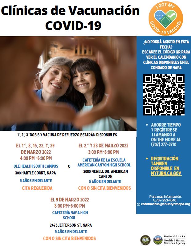 Para volver a la normalidad, debemos utilizar todas las herramientas disponibles, incluida la vacunación. Si no ha recibido su vacuna o está buscando un refuerzo, aquí hay una lista de las clínicas de vacunas que se llevarán a cabo en marzo.